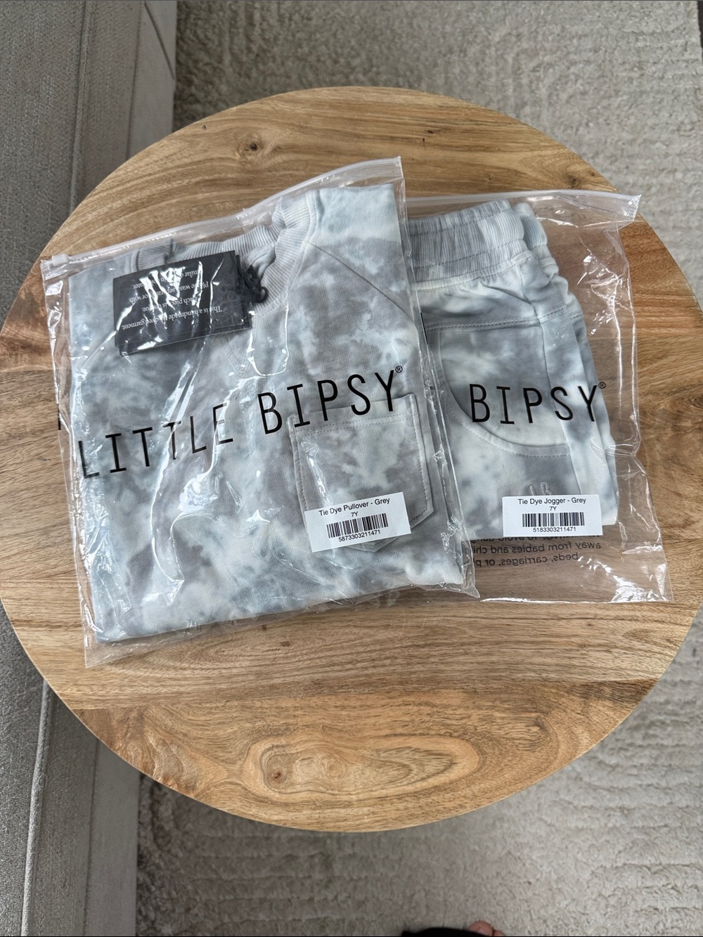 Little Bipsy Marble Pullover and Jogger Set